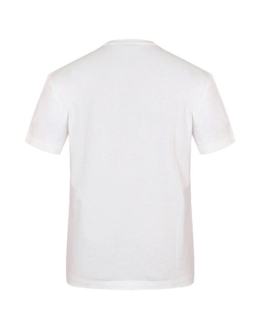 Versace White Home Signature Logo Print T-Shirt for men