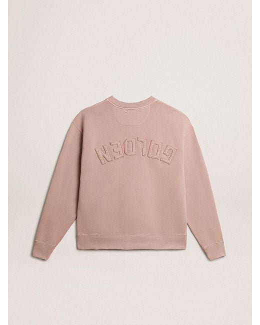 Golden Goose Deluxe Brand Natural Boxy Logo Sweatshirt