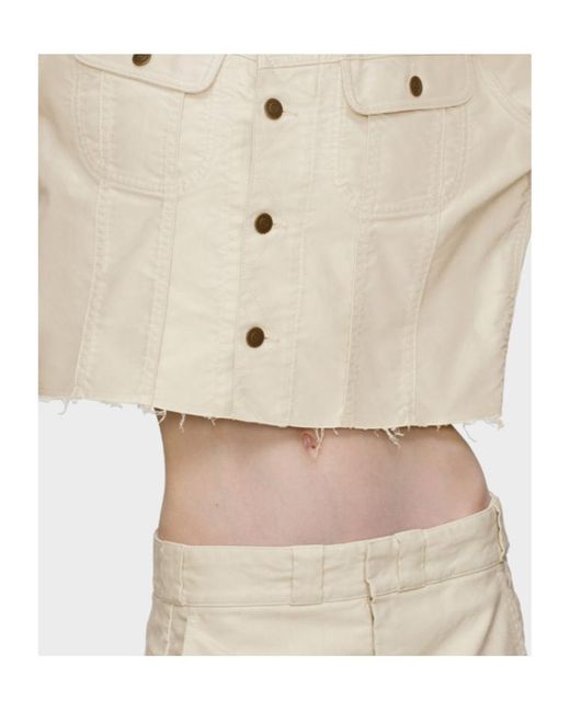 Maison Margiela Natural Vintage Effect Denim Jacket