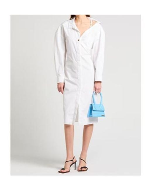 Jacquemus White Mid-Length Dress