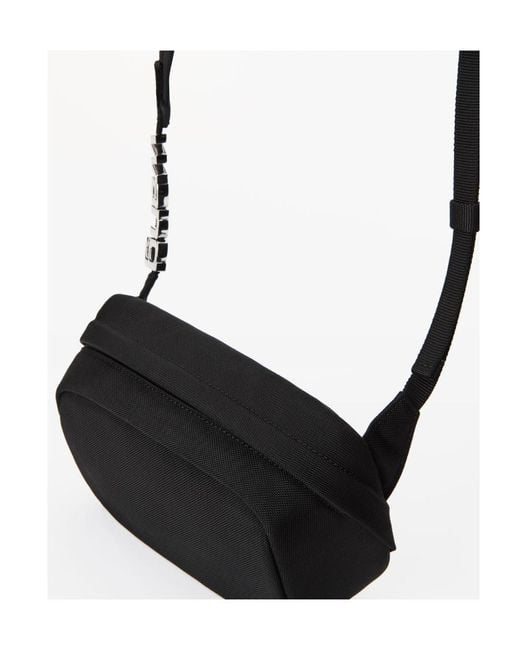 Alexander Wang White Heiress Logo Plaque Crossbody Bag