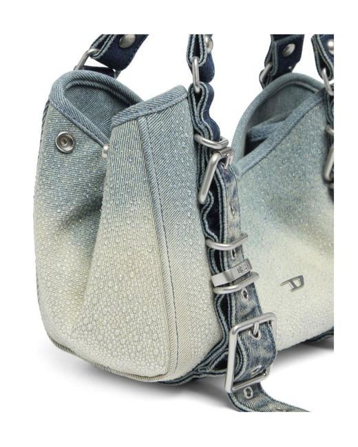 DIESEL Green D-One-Small Top-Handle Bag