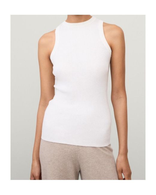 Lisa Yang White Amya Top