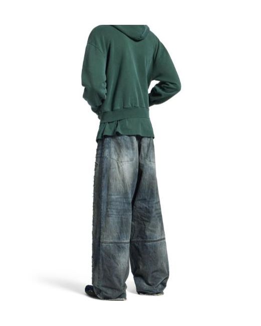 Balenciaga Green Laurel Classic Zip-Up Hoodie for men