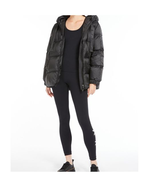 Max Mara Black The Cube Seia Zip-Up Hooded Jacket