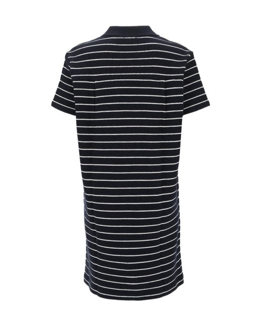 A.P.C. Black Striped Polo Knitted Dress