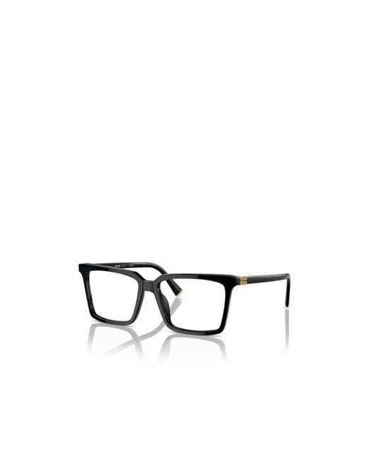 Miu Miu White Eyewear Square-Frame Glasses