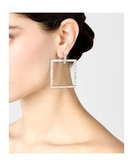 Roger Vivier White Trompette Earrings