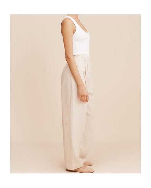 Posse Natural Lucille Pinstripe Trousers