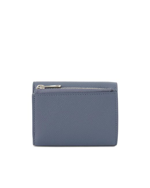 Ferragamo Blue Trifold Wallet