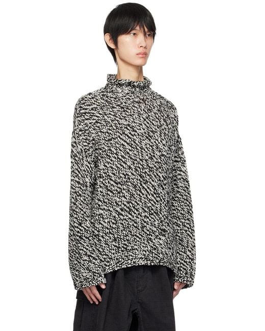 Acne Gray Long-Sleeved Sweater for men