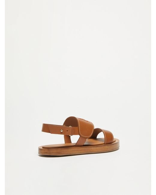Max Mara Brown Diana Open Toe Sandals