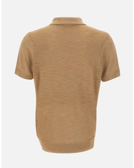 Boss Natural Naden Johnny Collar Polo Shirt for men