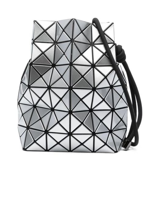 Issey Miyake Gray Drawstring Shoulder Bag