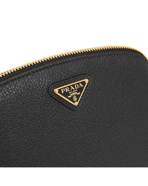 Prada Black Zippered Shoulder Bag
