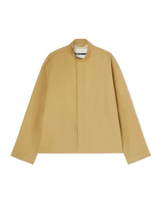 Jil Sander Natural Concealed Fastening Jacket for men