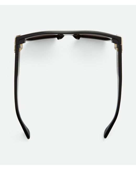 Bottega Veneta Black Eyewear Rectangle Frame Sunglasses for men
