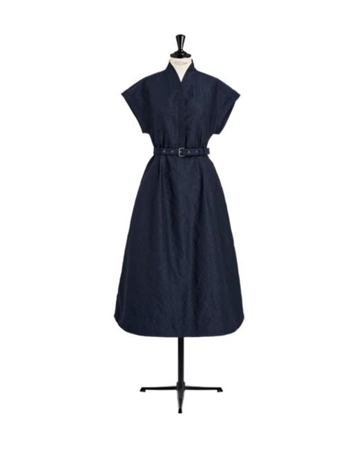 Dior Blue Belted Dress