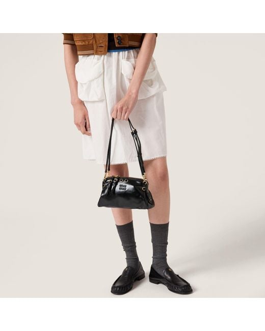 Miu Miu Black Caprice Leather Clutch