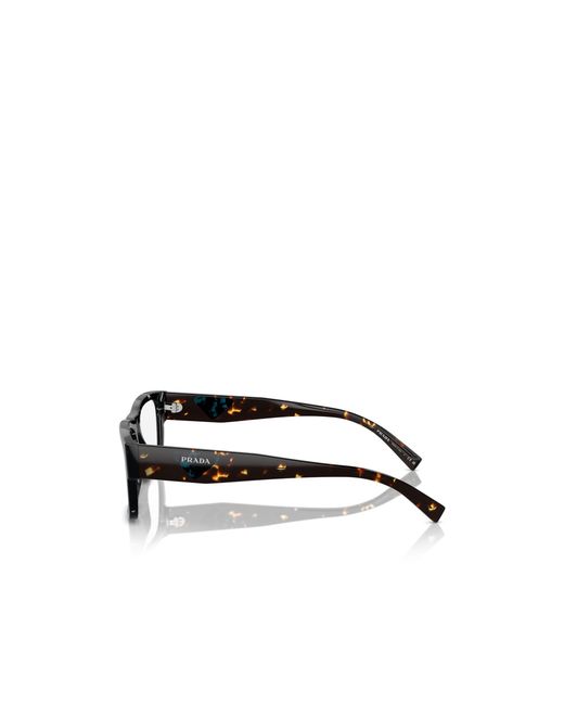 Prada White Eyewear Rectangular Frame Glasses for men