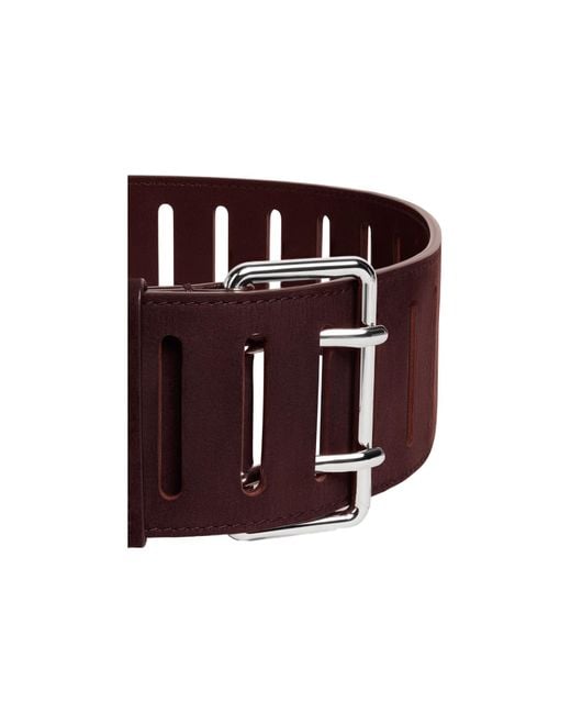 Alaïa Brown Rectangular Large Belt