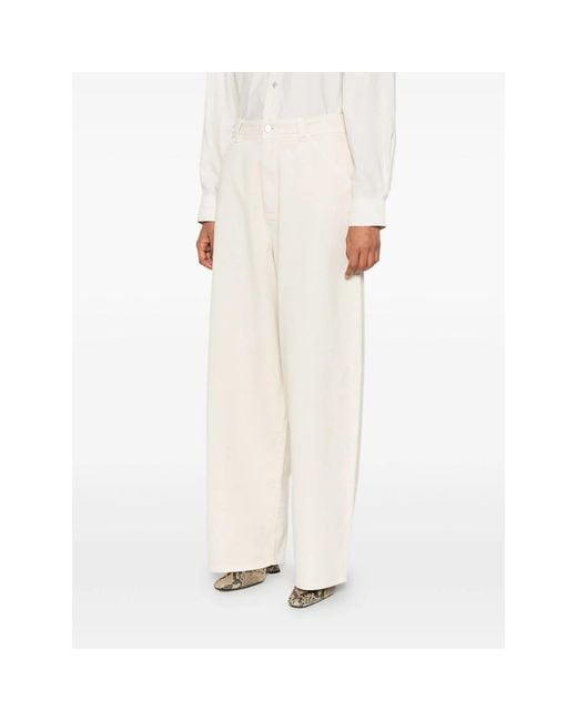 Lemaire White Large Pants