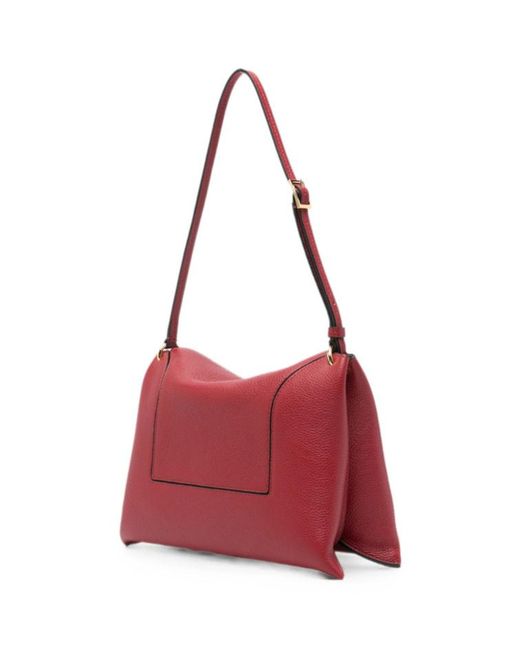Wandler Red Logo Letter Shoulder Bag