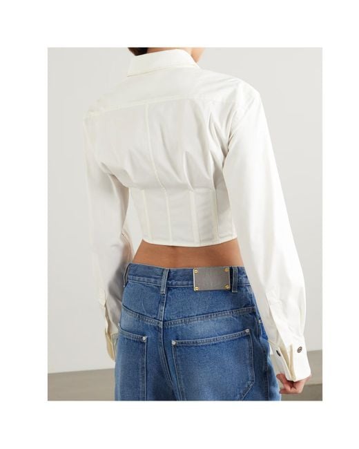 Dion Lee White Short Shirt