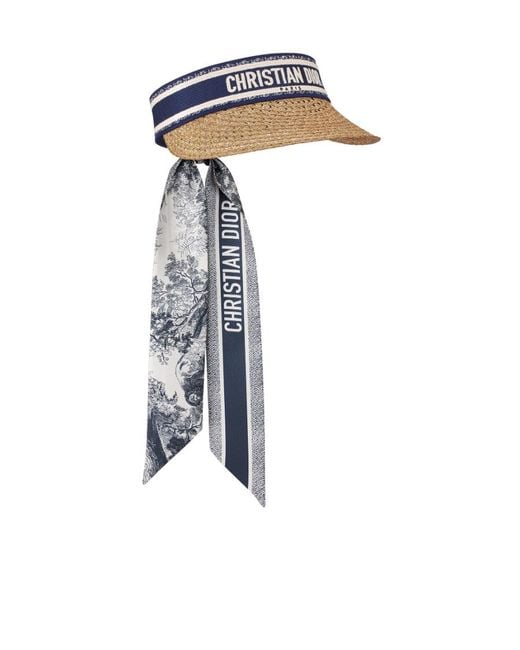 Dior White D-Ocean Visor With Mitzah