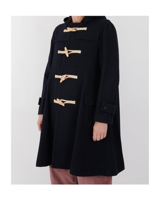 Comme des Garçons Blue Long-Sleeved Coat