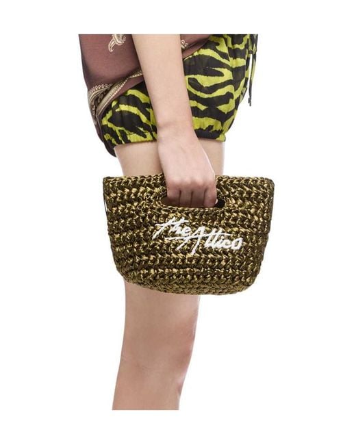The Attico Green Via Dei Giardini 15 Tote Bag