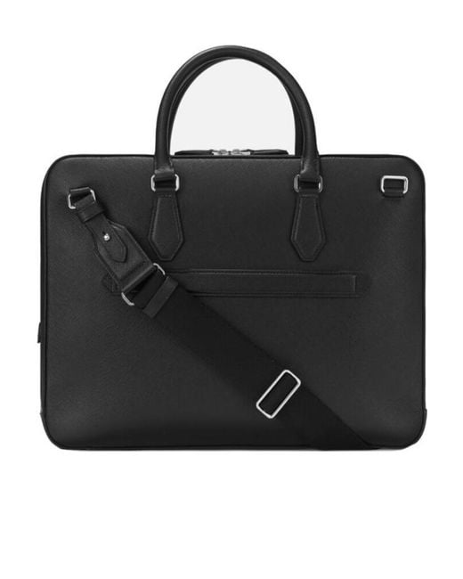 Montblanc Black Logo Logo Briefcase for men