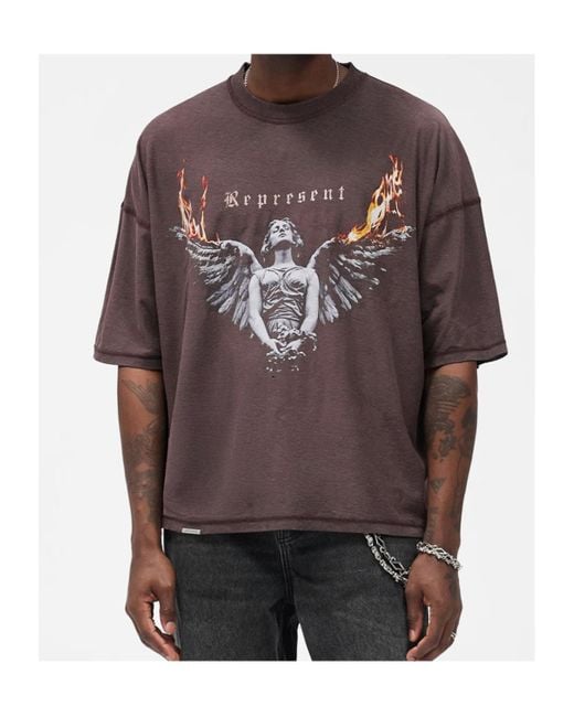 Represent Red Double-Sided T-Shirt for men