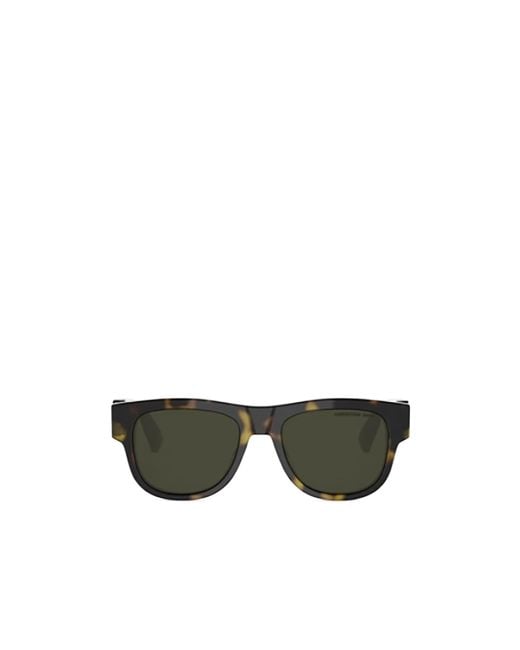 Dior Green Eyewear Oblique S4I Square Frame Sunglasses for men