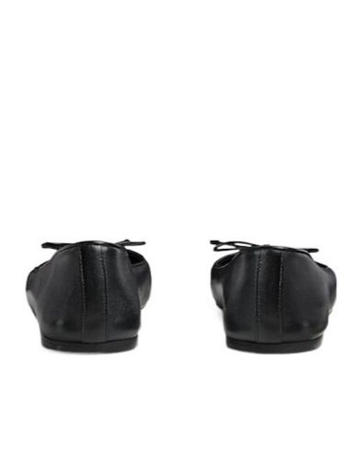 Gucci Black Double G Ballet Flats