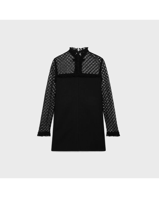 Céline Black Lace Mini Dress