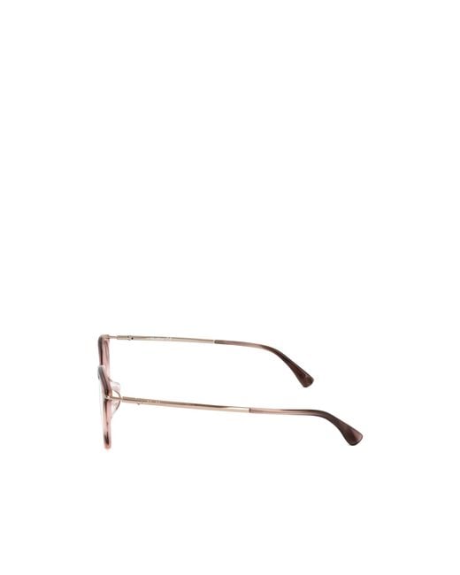 Max Mara White Round Frame Glasses