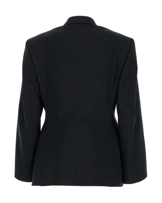 Balenciaga Black Hourglass Single-Breasted Jacket