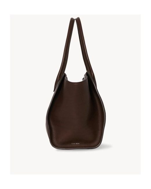 The Row Brown Marlo 12 Leather Bag