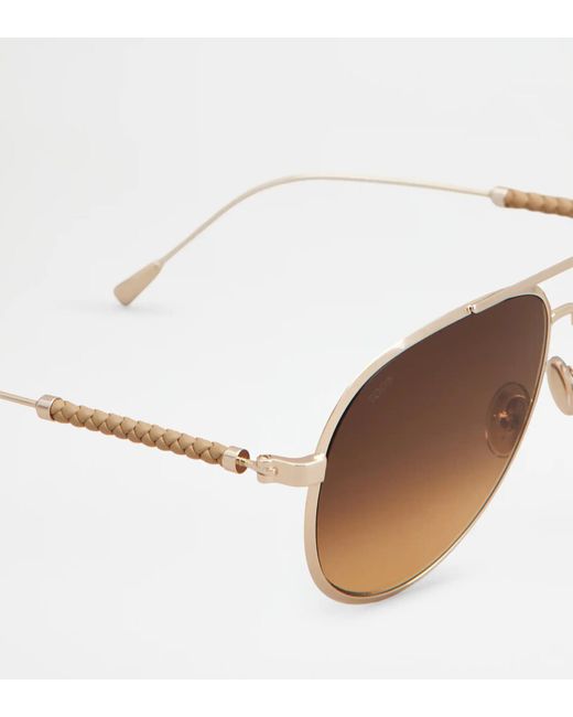 Tod's Brown Full-Rim Sunglasses
