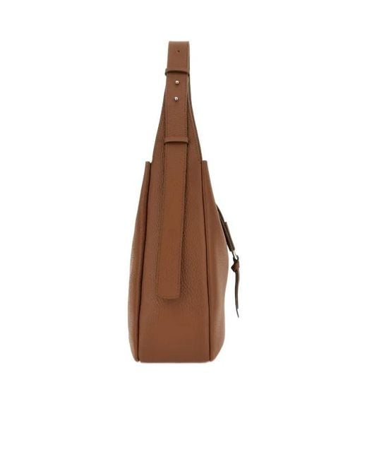 Hogan Brown Trend Hobo Shoulder Bag