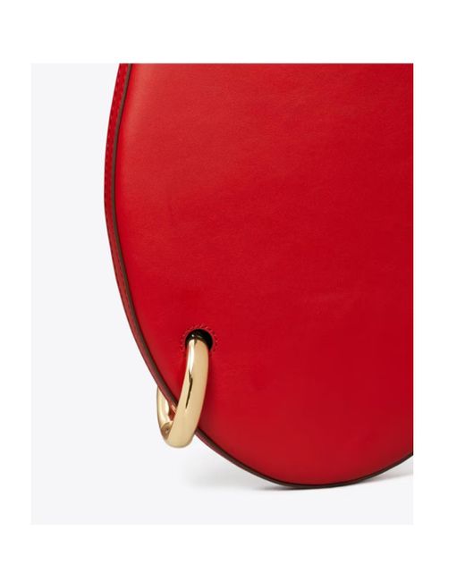Tory Burch Red Pierced Shoulder Bag