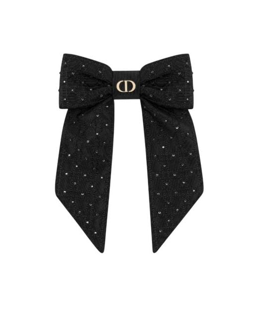 Dior Black Large Twist Bow
