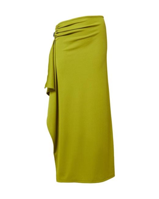 Christopher Esber Green Crystal Pendant Maxi Skirt