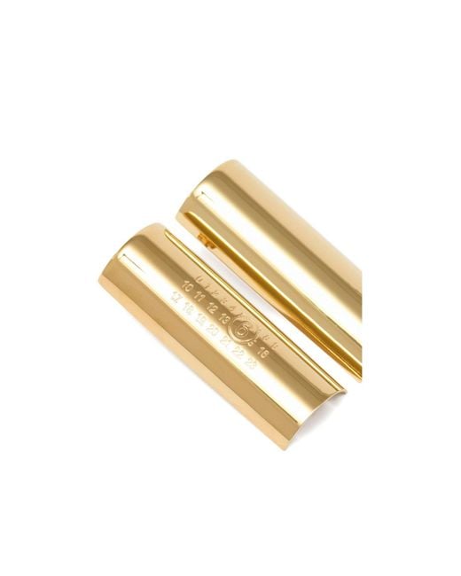 MM6 by Maison Margiela Metallic Numeric Drop Earrings