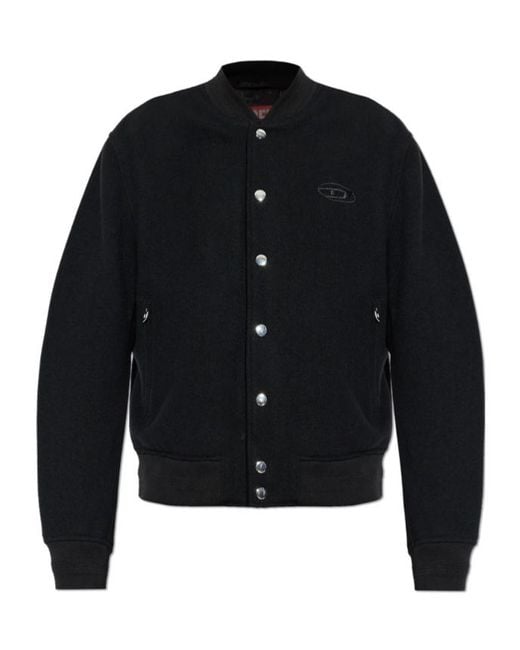 DIESEL Blue J-Arry-Wrd Button-Up Jacket for men