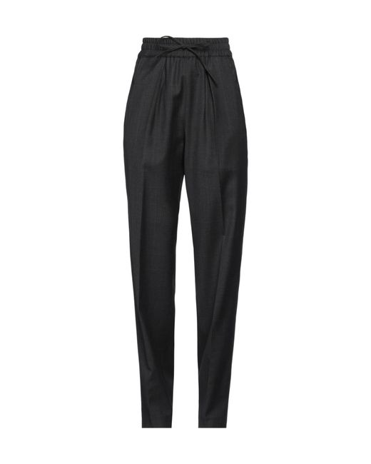 Isabel Marant Black Check Casual Trousers