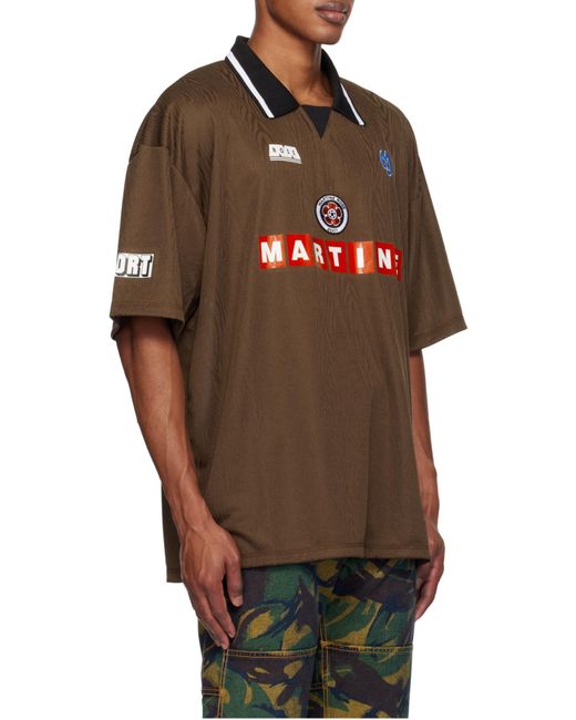 Martine Rose Brown Short-Sleeved Polo Shirt for men