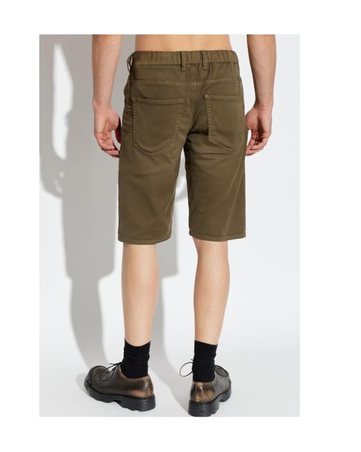 DIESEL Green D-Krooley-Bw Jogg Denim Shorts for men