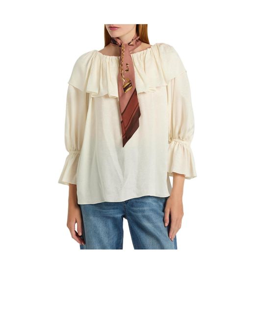 Chloé White Printed Scarf